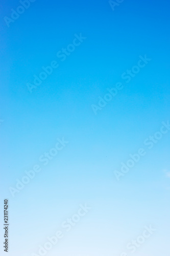 Clear blue sky background and empty space for your design, no cloud © phatthanit