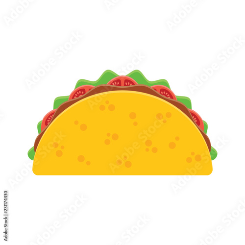Taco mexican food.
