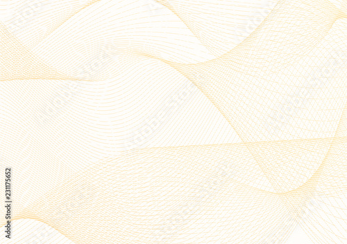 Abstract guilloche pattern (vector complicated line texture). Blank background useful for certificate, diploma, official document, formal paper