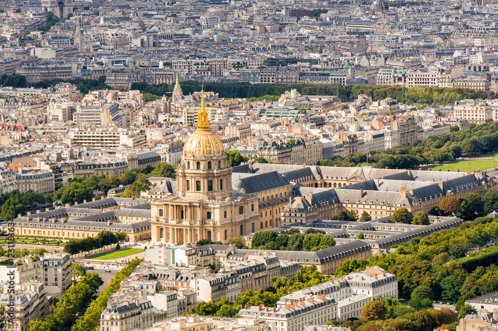 Vue aérienne ville centre ville Paris France