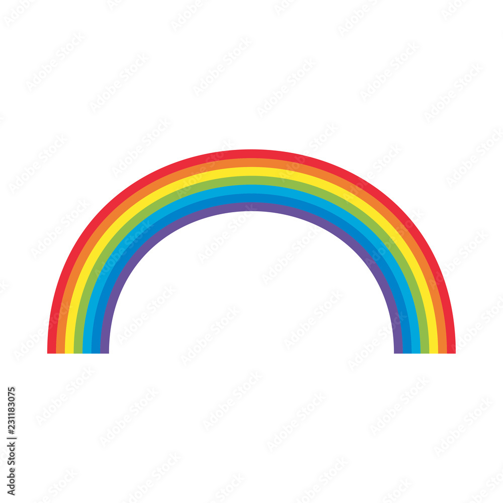 Obraz premium rainbow vivid reminder. vector