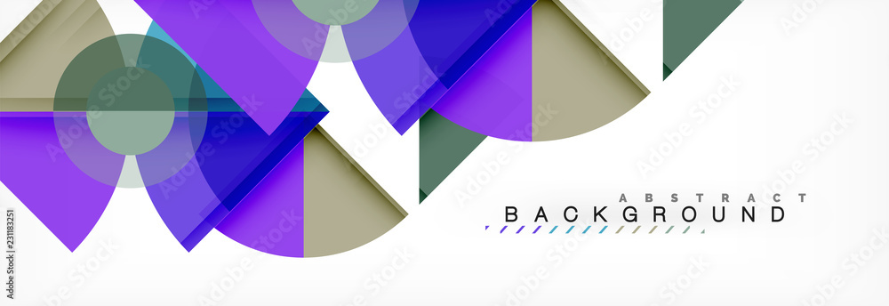 Trendy circles composition geometric background Trendy circles composition geometric background