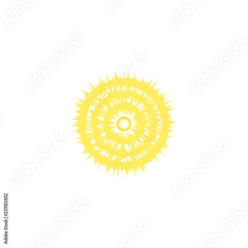 Illustration of sun icon