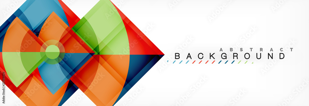 Triangles and circle geometric background Triangles and circle geometric background