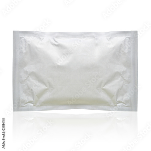 White blank pack isolated on white background 