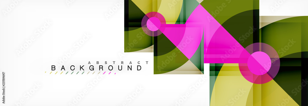 Trendy circles composition geometric background Trendy circles composition geometric background