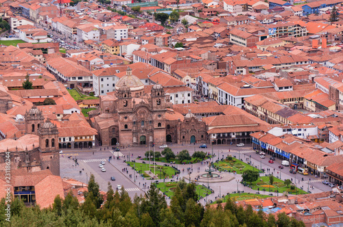 Place majeure de Cusco pérou centre ville  photo