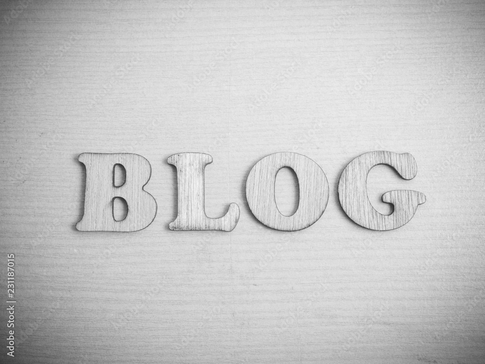 Blog, Wooden Words Typography Concept Blog, Wooden Words Typography Concept