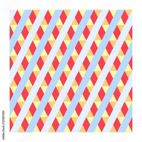 Arte concetto moderno texture astratto geometrico vettoriale sfondo mattonella decorazione mosaico stampa tessile stoffa tappezzeria forme poligono colorato senza cucitura illustrazione photo