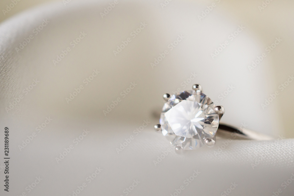 Jewelry wedding diamond ring close up Jewelry wedding diamond ring close up