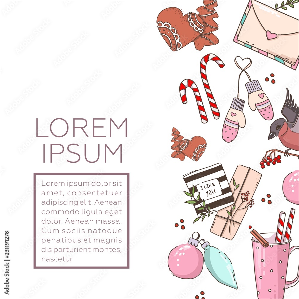 Obraz premium New year greeting