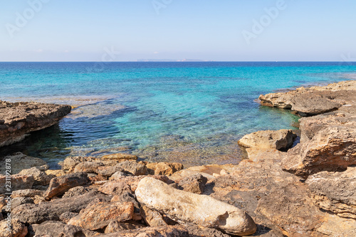 Rocks on the Mediterranean coast Mallorca