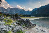 Fusine Lakes with Alpine scenery,Italy