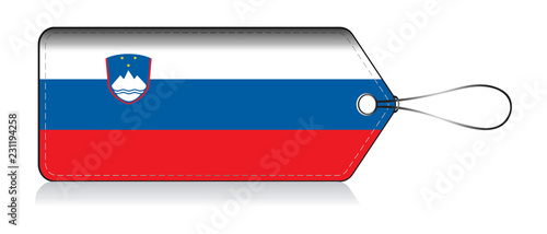 Slovenia emoji flag, Label of  Product made in Slovenia