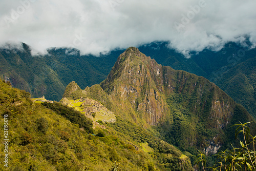 Huayna Picchu mountain at Machu Picchu Peru  © pop_gino