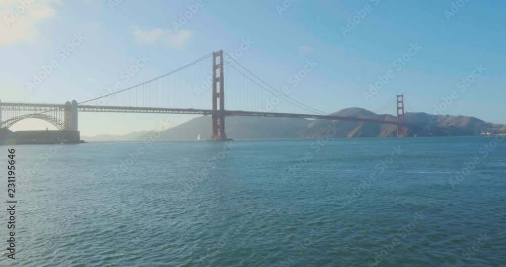 Golden Gate Bridge from bellow by the Presidio Golden Gate Bridge from bellow by the Presidio
