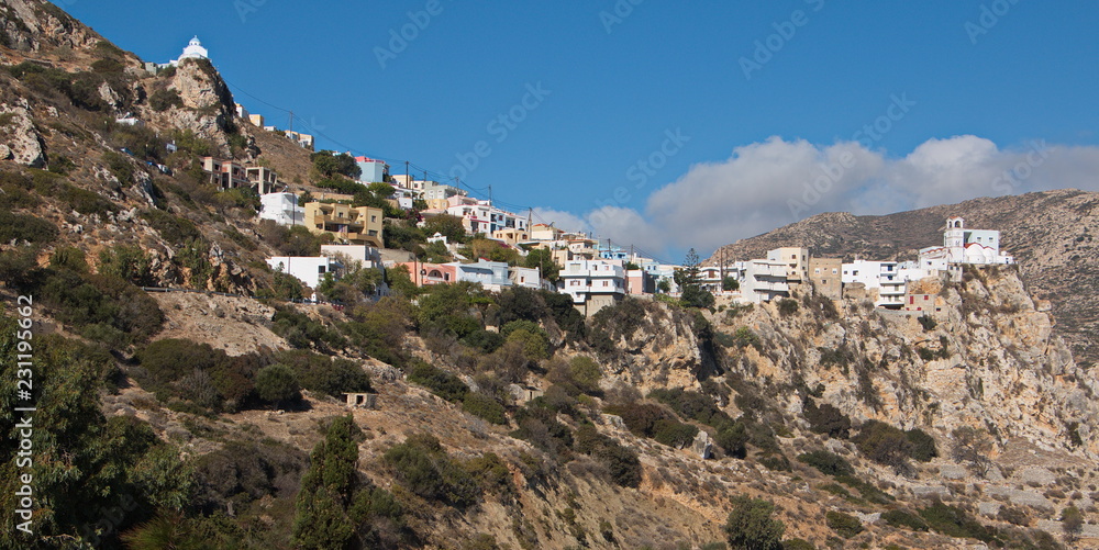Village Menetes on Karpathos in Greece