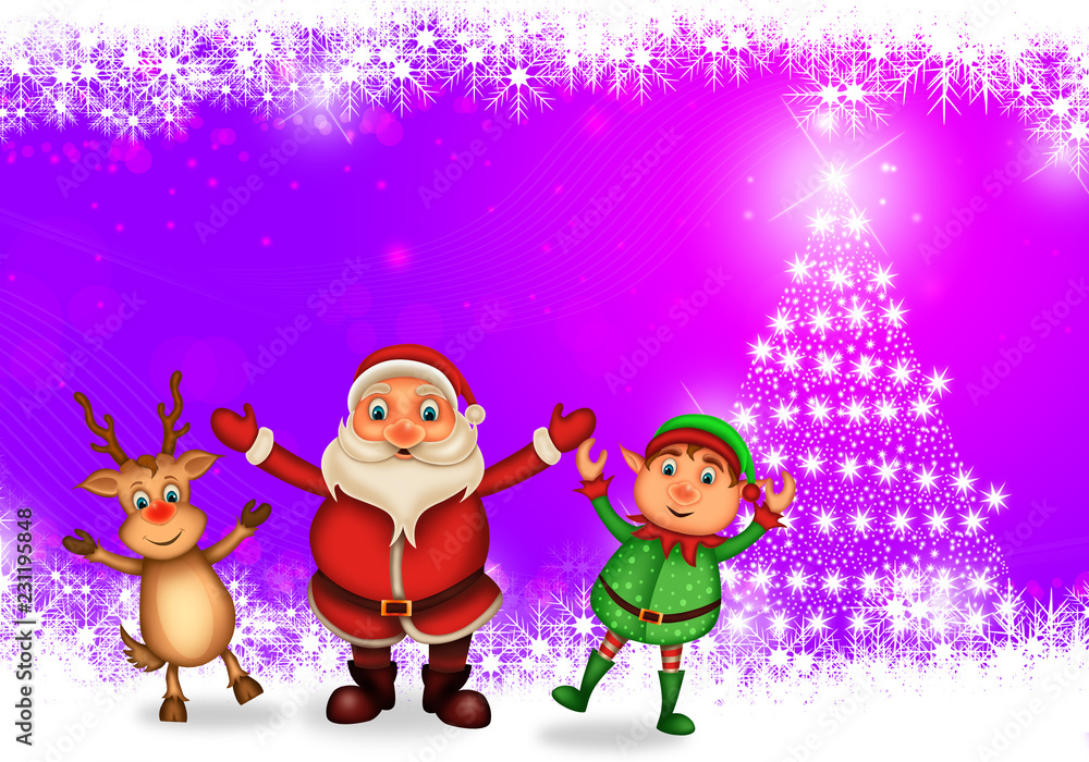 Merry Christmas happy christmas,santa with rendeer cheerful,Santa Claus and elvis in Christmas snow scene
Merry Christmas happy christmas,santa with rendeer cheerful,Santa Claus and elvis in Christmas snow scene