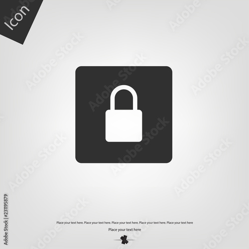 Padlock vector icon