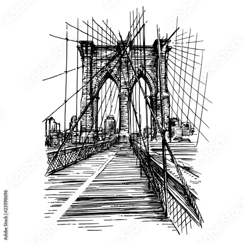 Dekoracja na wymiar  brooklyn-bridge-in-new-york-city
