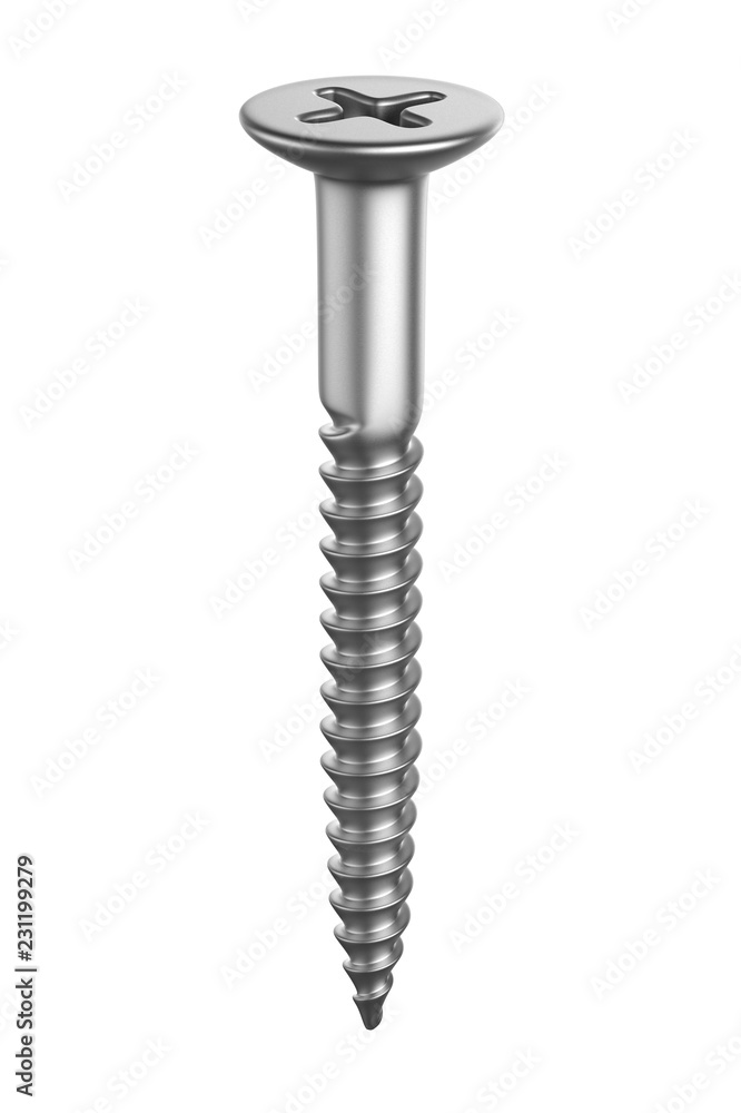 Screw isolated on white background Screw isolated on white background