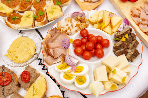 Romanian food homemade table photo