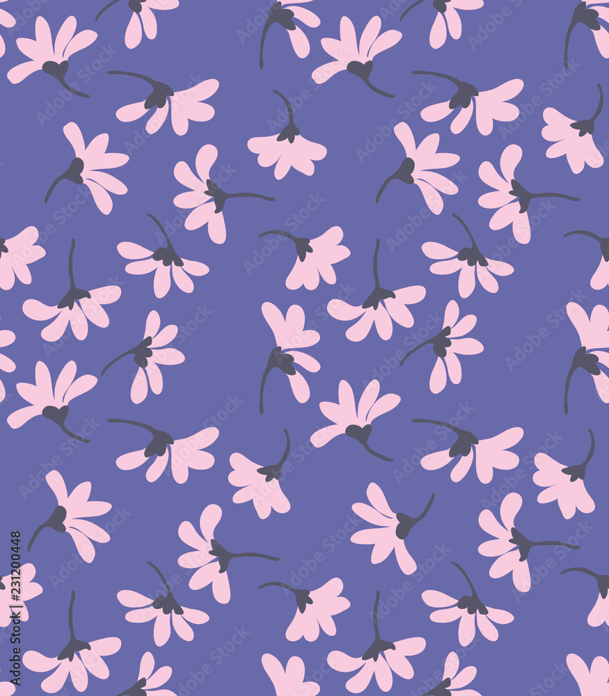  Seamless floral pattern in vector.