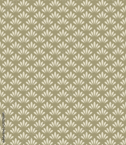 Abstract floral geometric pattern design print.