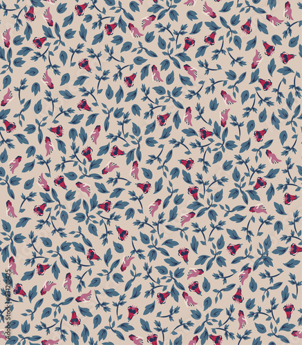 Seamless floral pattern in vector.