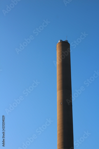 Chimney of factory in the sky