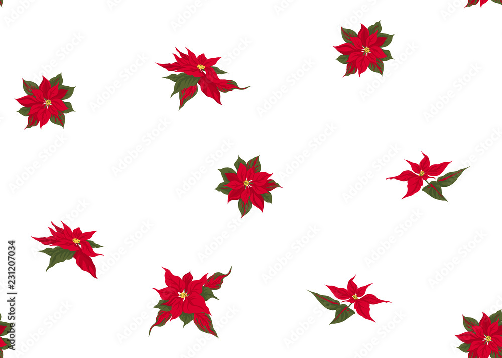 Seamless pattern with winter plants. Vector illustration. Seamless pattern with winter plants. Vector illustration.