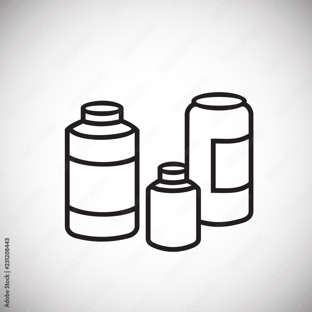 Sport nutrition thin line on white background icon Sport nutrition thin line on white background icon
