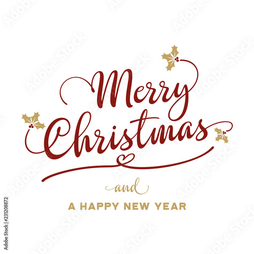 Merry Christmas And A Happy New Year Greeting Card