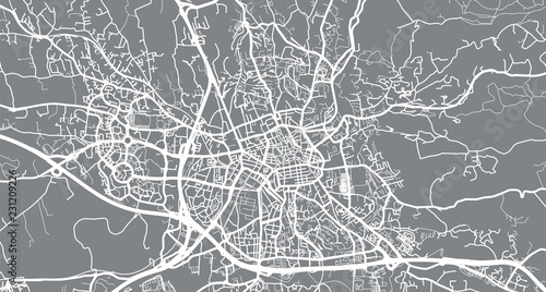 Foto Urban vector city map of Aix en Provence, France