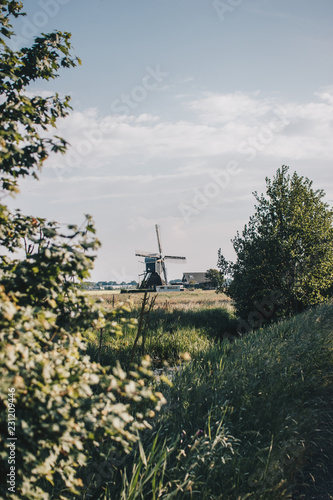 Windmill on the countryside