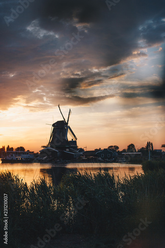 Sunset in zaanse schans