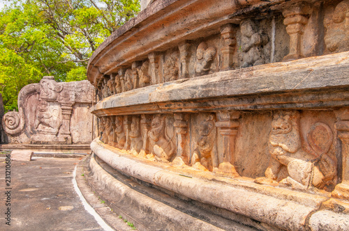 The Ruins Of Polonnaruwa, the Second Most Ancient Of Sri Lankas Kingdoms. photo