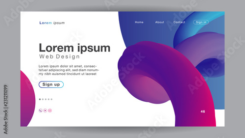 Background abstract curve line for Homepage