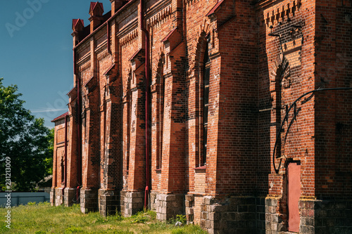 Rahachow, Belarus. Catholic Church Of Anthony Of Padua. It Is Hi photo