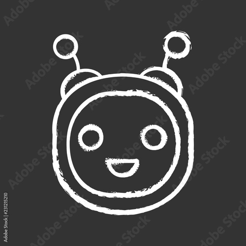 Chatbot chalk icon