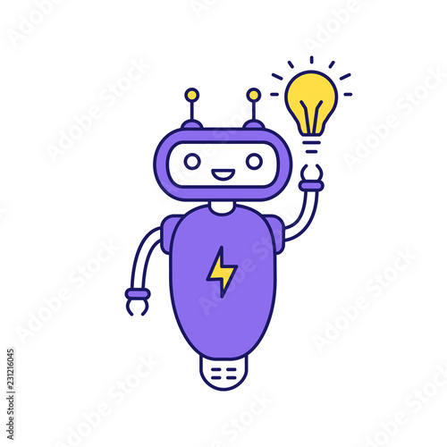 New idea chatbot color icon
