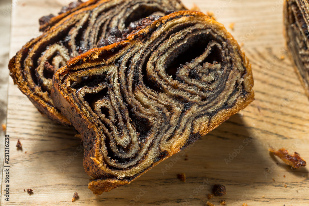 Sweet Homemade Chocolate Babka Bread Sweet Homemade Chocolate Babka Bread