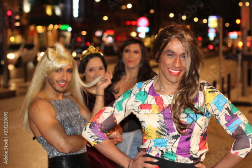 Obraz na płótnie Empowered multiracial trans women group