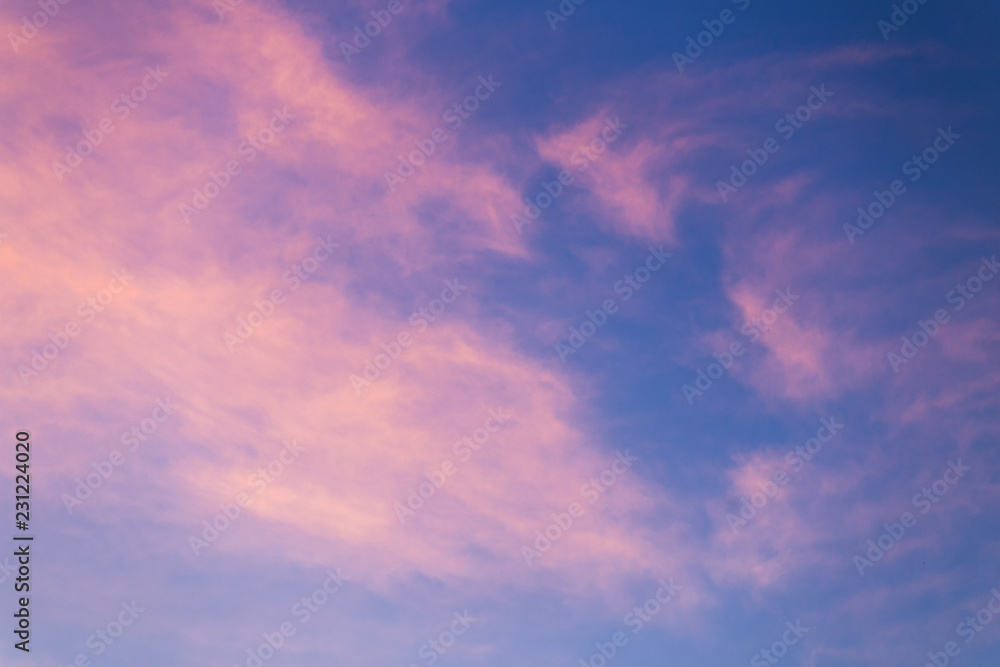 clouds pink  blue sky sunrice background