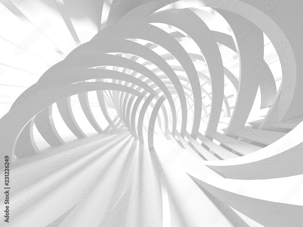 Naklejka premium Abstract Modern White Architecture Background