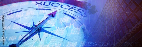 Composite image of compass ...