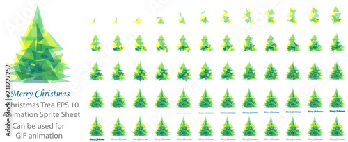 Christmas Santa Laughing and wishing animation sprite sheet, Can be used for GIF animation