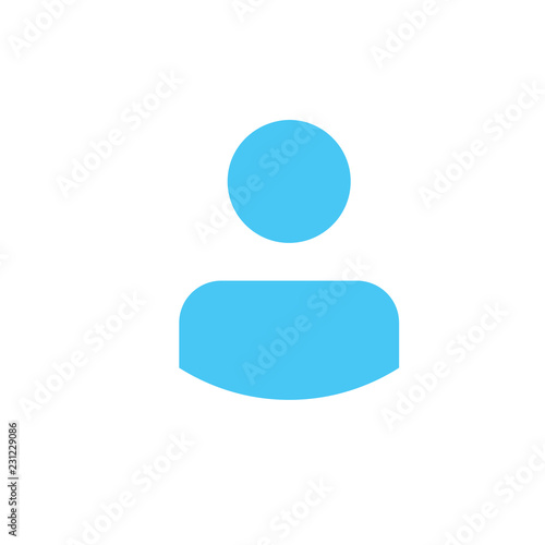 User Icon in trendy flat style isolated on white background. User silhouette symbol for your web site design, logo, app, UI. Vector illustration.