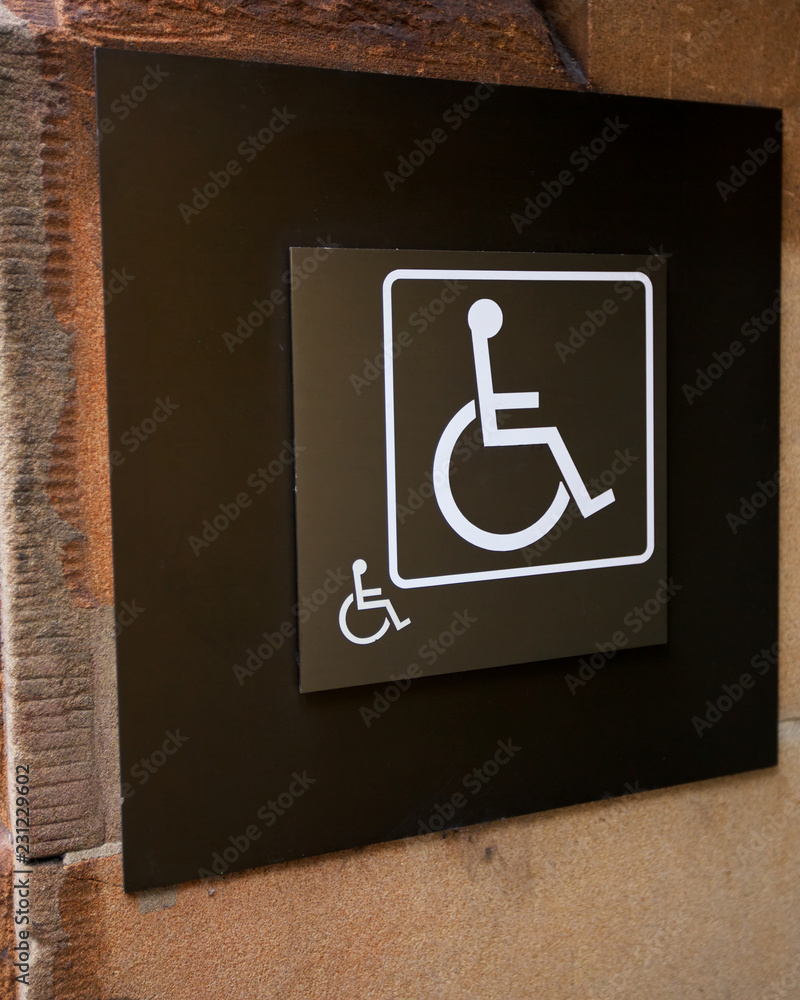 Wheelchair or Handicapped Sign