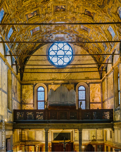 Antique Venice Church Interior View